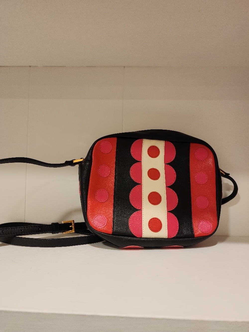 Valentino Garavani Carmen Pop Art Leather Multicolor Camera Bag
